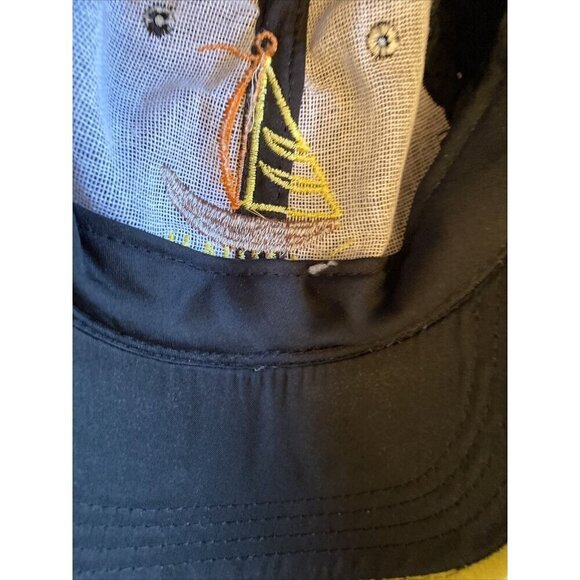 New Palawan Philippines Souvenir Embroidered Baseball Cap Hat Black Yellow - Picture 5 of 6